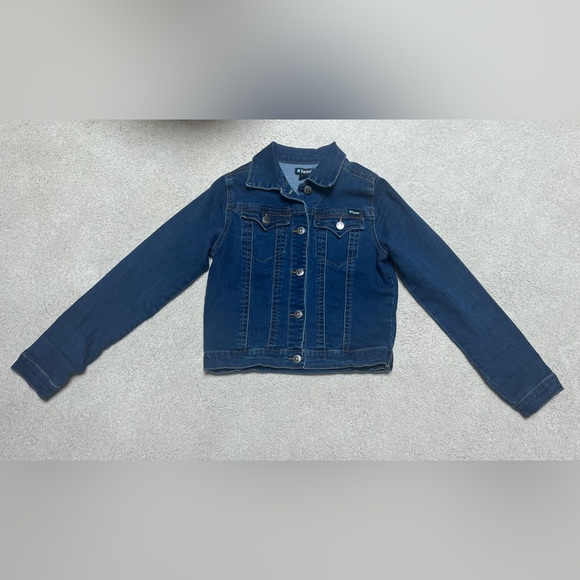 Tractr Kids Denim Jacket - Dark Blue - Picture 1 of 3